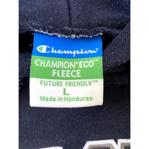 Champion Penn State University Hoodie Mens Large Blue Eco Fleece Embroidered - Picture 4 of 8